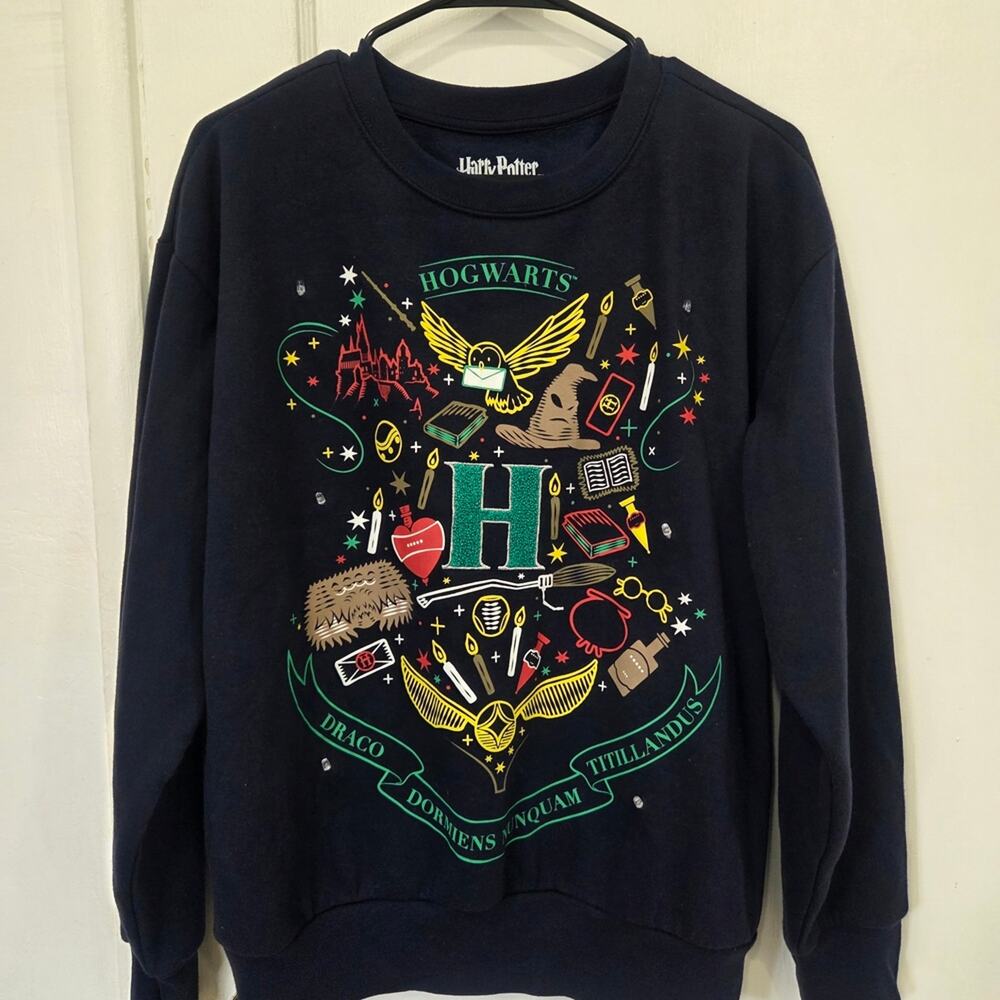 Harry Potter Women's Holiday Light Up Sweater Small